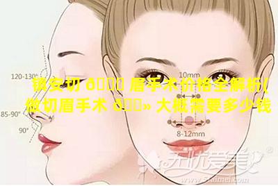 镇安切 🐋 眉手术价格全解析(做切眉手术 🌻 大概需要多少钱)